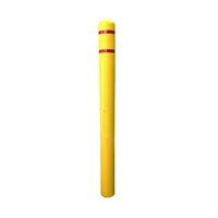 4.5" x 52" Yellow W/ Red Reflective Tape Bollard Cover