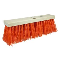 Orange "Plastic" Street Broom