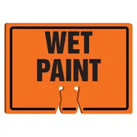 Wet Paint Plastic Snap-On Sign Cone