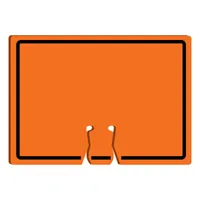 Blank Orange Plastic Snap-On Sign Cone