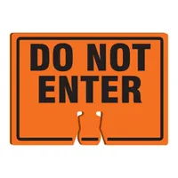 Do Not Enter Plastic Snap-On Sign Cone
