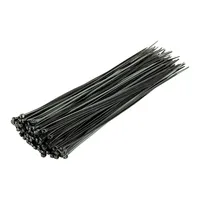 40-LB 11" HD Plastic UV Cable Fence Ties, Black, 1000/bag