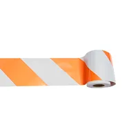 3336L 7.75" X 150' Barricade Tape (Left Side), Orange/White