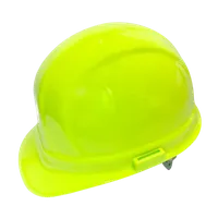 Omega II HI-VIZ Hard Hat w/ 6 point Ratchet Suspension, Lime