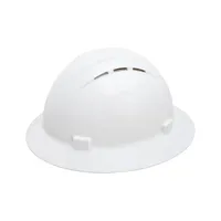 Full Brim Vented Hard Hat W/ Ratchet,White