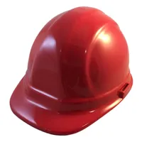 Omega II Hard Hat w/ 6 point Ratchet Suspension, Red