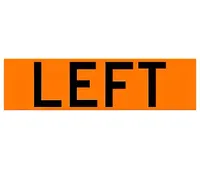 Left 9”x 30” Roll-Up Sign Overlay