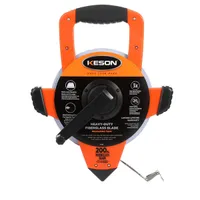 200' Open Reel Measuring Tape (FT, IN, 1/8)