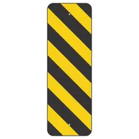 Object Marker Type III Left Sign 12x36, .100 Alum DG B/FY (OM-3L)