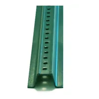 10' Green U-Channel Sign Post, 2-lbs per foot