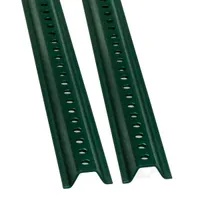 12' Green  U-Channel Sign Post, 2-lbs per foot