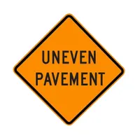"Uneven Pavement" Sign 48x48 ACM DG B/O (W8-8(2))