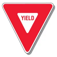 "Yield" Triangle 36" Sign, .100 Alum HI R/W (R1-2)