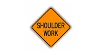 Shoulder Work Roll-Up Sign
