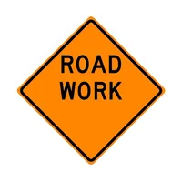 "Road Work _____" Sign 48x48 ACM DG B/O (W20-1(1))