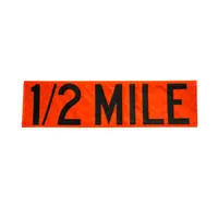"1/2 Mile" Overlay for 60x60 Roll Up Sign