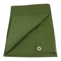 12' x 16' Canvas Tarp w/ grommets, green