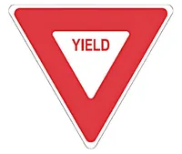 Yield 48” Triangle Roll-Up Sign